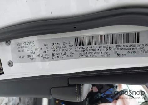 2017 Jeep Cherokee Limited 4X4 z USA, uszkodzony, nr VIN 1C4PJMDS5HW659084